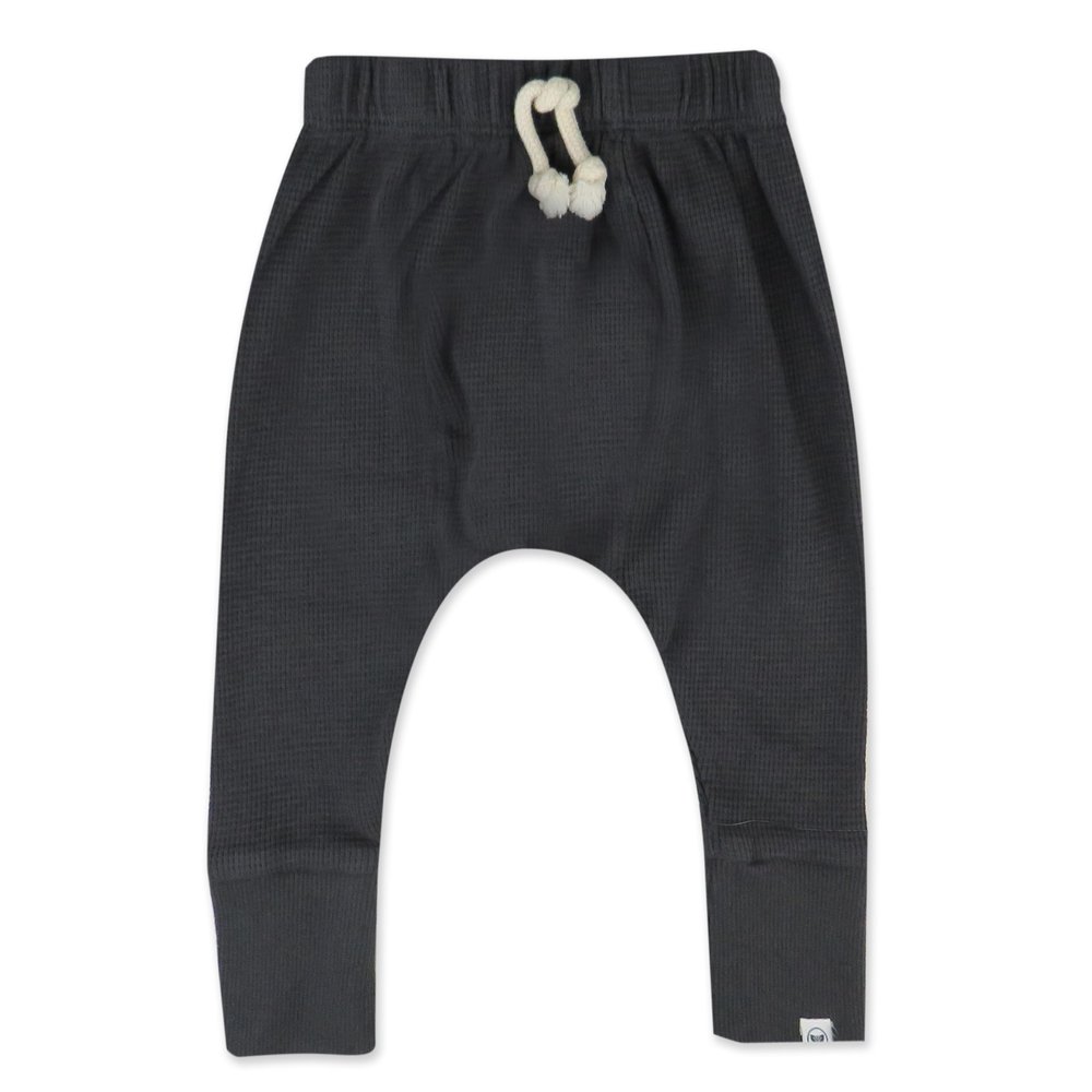 HonestBaby Multipack Honest Pants Joggers Pull on 100% Organic Cotton for Infant Baby and Toddler, Boys, Girls, Unisex, Blackened Pearl, 3T