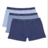 Calvin Klein Boys' Modern Cotton Boxer Brief Underwear 3-Pack, Blue Indigo/Ashley Blue/Skyway, Large view 1