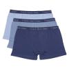 Calvin Klein Boys' Modern Cotton Boxer Brief Underwear 3-Pack, Blue Indigo/Ashley Blue/Skyway, Large view 2