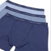 Calvin Klein Boys' Modern Cotton Boxer Brief Underwear 3-Pack, Blue Indigo/Ashley Blue/Skyway, Large view 3