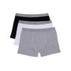 Calvin Klein Kids Boys' Modern Cotton Boxer Brief Underwear 3-Pack, Black/White/Heather Gray, Small view 2