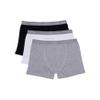 Calvin Klein Kids Boys' Modern Cotton Boxer Brief Underwear 3-Pack, Black/White/Heather Gray, Small view 3
