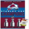 Trends International NHL Colorado Avalanche - Champions 23 Wall Poster, 14.72" x 22.37", Premium Poster & Push Pin Bundle view 1
