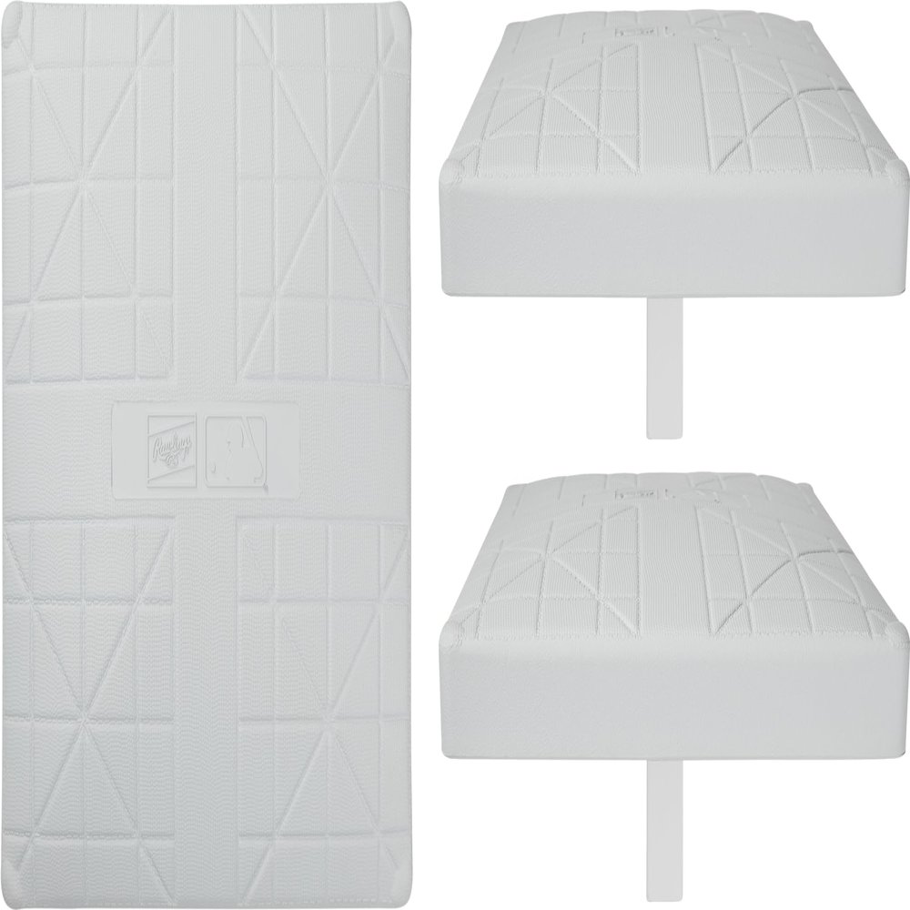 Rawlings | PRO Base Set | Baseball / Softball | Includes 7" Stanchion | Set of 3 Bases