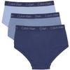 Calvin Klein Kids Boys' Modern Cotton Brief Underwear 3-Pack, Blue Indigo/Ashley Blue/Skyway, Small view 2