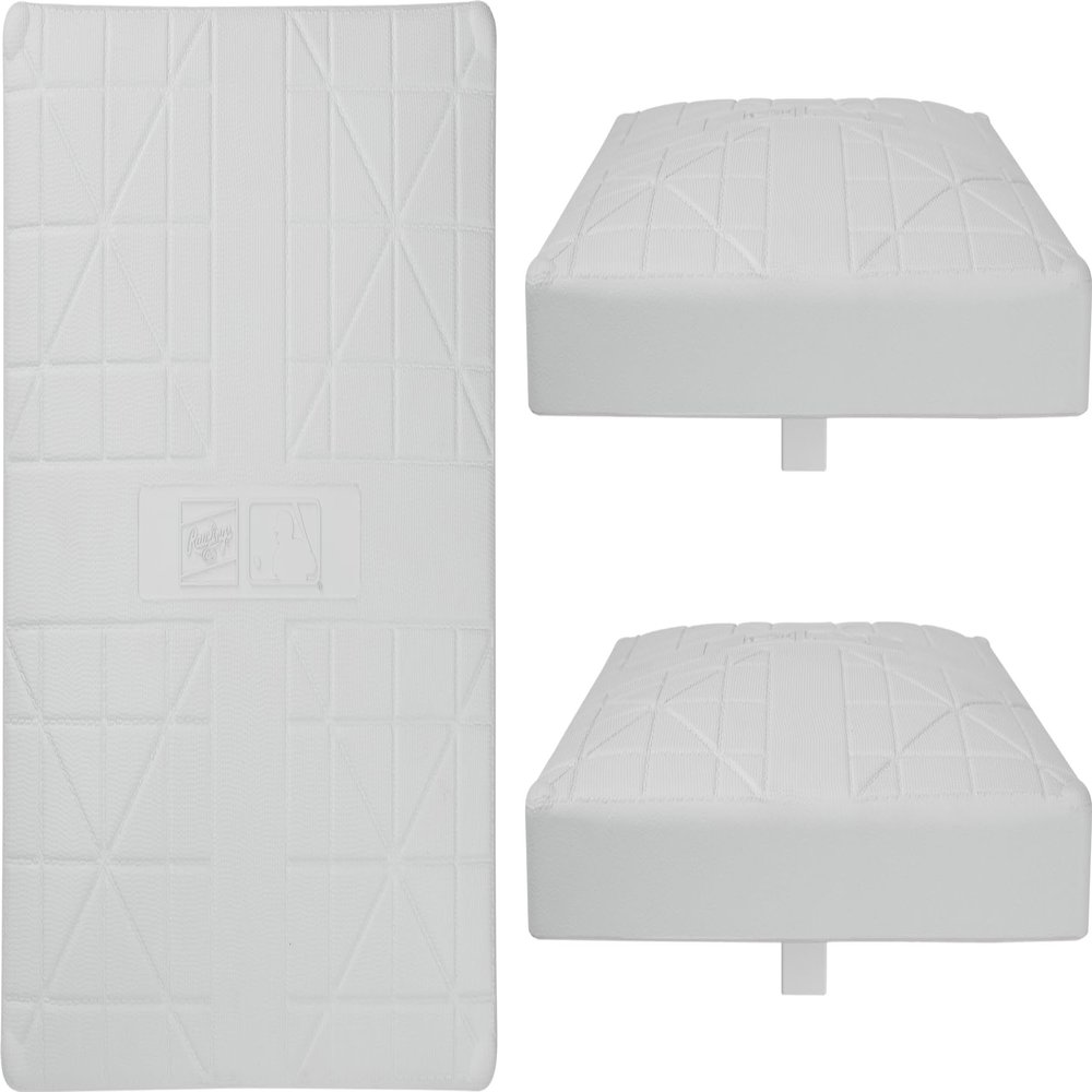 Rawlings | PRO Base Set | Baseball / Softball | Includes 4" Stanchion | Set of 3 Bases