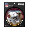Rico Industries NFL Football Arizona Cardinals Helmet Round Team Color Vinyl Decal view 1