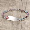 AOAMID Medical alert bracelets for Women Personalized Stainless steel Medical id Bracelets with Free engraving Adjustable 6 inch-9 inch (TYPE 2 DIABETES-8.5 Inches) view 2