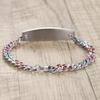 AOAMID Medical alert bracelets for Women Personalized Stainless steel Medical id Bracelets with Free engraving Adjustable 6 inch-9 inch (TYPE 2 DIABETES-8.5 Inches) view 3
