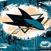 Trends International NHL San Jose Sharks - Maximalist Logo 23 Wall Poster, 14.72" x 22.37", Premium Poster & Push Pin Bundle view 4