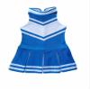Total 2550 Little Girls' Children Kids Dress Cheerleader Uniform Cheerleading Halloween Costume Medium Blue/White (XXL / 13-16) view 1