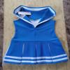 Total 2550 Little Girls' Children Kids Dress Cheerleader Uniform Cheerleading Halloween Costume Medium Blue/White (XXL / 13-16) view 3