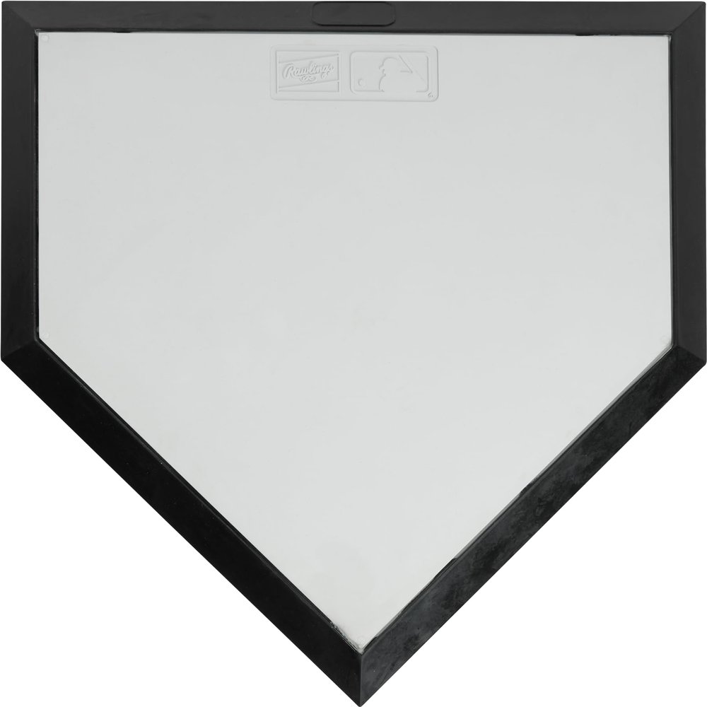 Rawlings | HOLLYWOOD PRO STYLE Turf Home Plate | Baseball / Softball | Use Without Spikes or Stanchion for Turf Fields