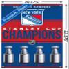 Trends International NHL New York Rangers - Champions 23 Wall Poster, 14.72" x 22.37", Premium Poster & Push Pin Bundle view 3