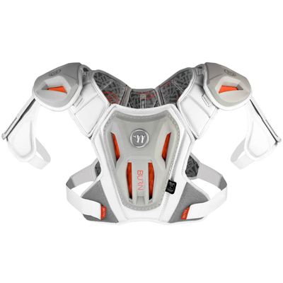 Warrior Burn Lacrosse Shoulder Pads (White-LG)