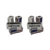 Pack of 2 American Rider Biker Whip Ornament - Metal 4PC Pack | Dual-Sided American Flag Design | Versatile Beads for Whips & Cords view 2
