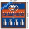 NHL New York Islanders - Champions 23 Wall Poster, 22.4L" x 14.7W", Mahogany Framed Version view 3