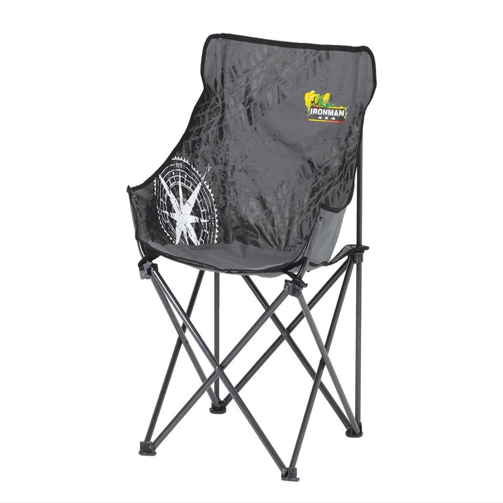 Ironman 4x4 America IM4x4 Mid Size Low Back Camp Chair - Black/Grey
