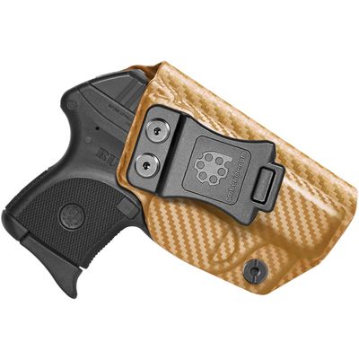 Amberide Ruger LCP .380 IWB Holster,Kydex-Boltaron Inside Waistband Fit Original Ruger LCP .380 Auto,Secure Retention,Quick Draw,030 Cant