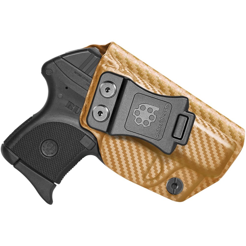 Amberide Ruger LCP .380 IWB Holster,Kydex-Boltaron Inside Waistband Fit Original Ruger LCP .380 Auto,Secure Retention,Quick Draw,030 Cant