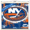 Trends International NHL New York Islanders - Maximalist Logo 23 Wall Poster, 22.37" x 34.00", Premium Print and Beechwood Hanger Bundle view 3