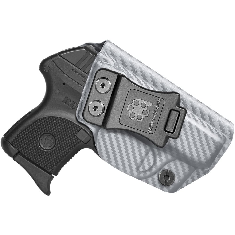 Amberide Ruger LCP .380 IWB Holster,Kydex-Boltaron Inside Waistband Fit Original Ruger LCP .380 Auto,Secure Retention,Quick Draw,030 Cant