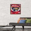 NHL Florida Panthers - Maximalist Logo 23 Wall Poster, 22.4L" x 14.7W", Mahogany Framed Version view 2