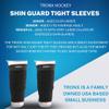 TronX Ice Hockey Shin Guard Tight Sleeves - Senior Adult and Junior - Saves on Shin Guard Tape view 3