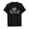 Amazon Essentials Men's Stitch Smiling Aloha Christmas T-Shirt, Black Graphic Print, Small