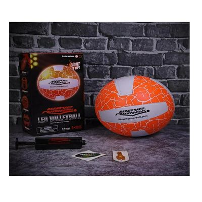 Wave Runner LED Glow in The Dark Volleyball - Light Up Beach Volley Ball Gifts for Teen Girls, Kids Ages 8-15 | Outdoor Sports Gear Accessories for Night Play