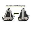 Claycosports Personalized Pickleball Bag - Padel Backpack, Reversible Sling Bag for Women Men, Paddle Holder (Gray) view 4