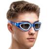 AqtivAqua Swim Goggles Swimming Goggles for Adult Men Women Kids 6-14 Youth Girls Boys Childrens DX-S (Transparent Blue, Blue case, Shade lens) view 1