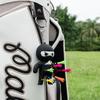 Golf Tee Holder, Ninja Portable Funny Golf Tees Holder Keychain Golf Gift Golf Accessories for Men & Women (Black) view 2