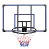 AOKUNG Wall-Mounted Basketball Hoop, 45 "x 29" shatterproof Back, Folding, Durable Hoop and All-Weather net for Indoor and Outdoor use view 1