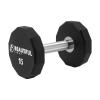 12- Sided Premium Urethane Dumbbell Weight | Superior High-Grade Steel Hand Weight for Workout, Fitness | Sizes 5 lbs - 30 lbs with Pink Logo (15 LBS - White Logo) view 2