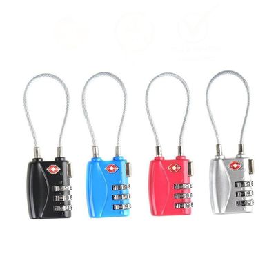 ABOOFAN Luggage Locks TSA Approved Combination Locks Black Red and Silver for Travel Gym Lockers Suitcases and Backpacks Combinations for Secure Travel