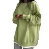 Tunic Sweatshirts Women Crewneck Oversized Cute Pullover Long Sleeve Fall Casual Tops Fashion Y2k Teen Girls Clothes Yellow view 1