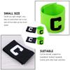 Abaodam Professional Captain Armbands 4-Pack Non-Slip Wear-Resistant Football Bands Reusable Elastic Soccer Basketball Team Sports Wristbands 5.11X2.75In view 4