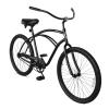 Trace ACE 26 Inch Beach Cruiser Bike, Single Speed Commute Bike Coaster Brake, Step-Through Bicycle for Adult Women & Men, Steel Frame Cruiser Bike Vintage Classic Handlebar (Black, Male) view 1