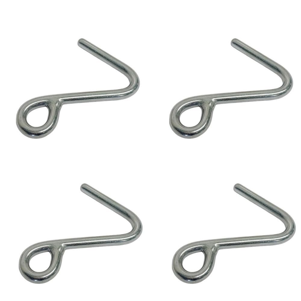 5/16" Stainless Steel 316 Top Dock Deck Rope Yacht Marine Cunningham S Hook 4Pcs