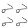5/16" Stainless Steel 316 Top Dock Deck Rope Yacht Marine Cunningham S Hook 4Pcs view 1