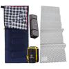 REDCAMP Cotton Flannel Sleeping Bag for Camping Backpacking+Closed Cell Foam Camping Sleeping Pad view 1