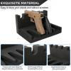 OCQOTAT Pistol Rack for Safe - Foam Holder for Cabinet, Stand with 2 Magnetic Strips Fits 4 Guns view 4