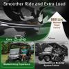 Cartalia Upgraded Heavy Duty Rear 2-Leaf Springs Kit for EZGO RXV 2008-Up Gas & Electric Golf Cart Suspension Replaces OEM 603498 604494, Includes Bushings, Sleeves & U-Bolts Rear Seat Load Support view 4