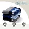 Lollisy Toddler Non Slip Winter Socks - Thick Warm Socks with Grips for Toddler Boys & Girls - 6 Pack Blue Plaids 2T-4T view 4