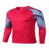Hansber Kids Boys Soccer Goalkeeper Jersey Padded Goalie Shirts Football Training Uniform Soccer Kit Sweatshirts Hot Pink 11-12 Years view 2