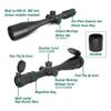 Tactical 5.5-22X56 SFP MRAD Reticle 30mm Tube RifleScope with Sunshade view 3