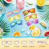 MEEZY 60 Pack Sunglasses Bulk, Neon Sunglasses Party Favors Goody Bag Fillers Carnival Prizes for Summer Pool Beach Birthday Party Supplies view 4