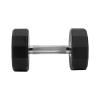12- Sided Premium Urethane Dumbbell Weight | Superior High-Grade Steel Hand Weight for Workout, Fitness | Sizes 5 lbs - 30 lbs with Pink Logo (30 LBS - White Logo) view 3