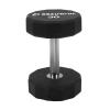 12- Sided Premium Urethane Dumbbell Weight | Superior High-Grade Steel Hand Weight for Workout, Fitness | Sizes 5 lbs - 30 lbs with Pink Logo (30 LBS - White Logo) view 4